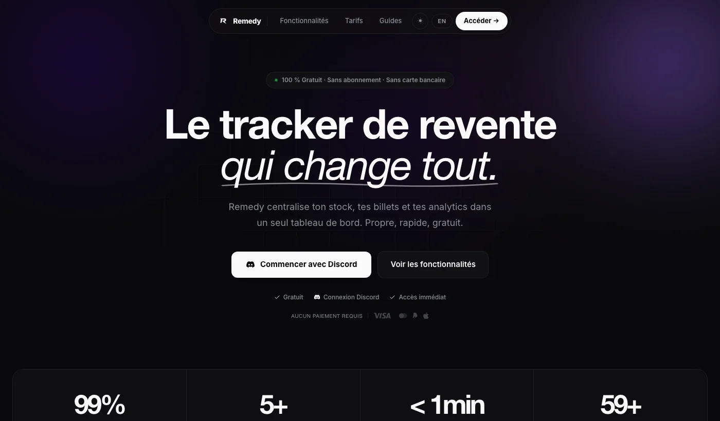 Site Remedy réalisé par Spinga
