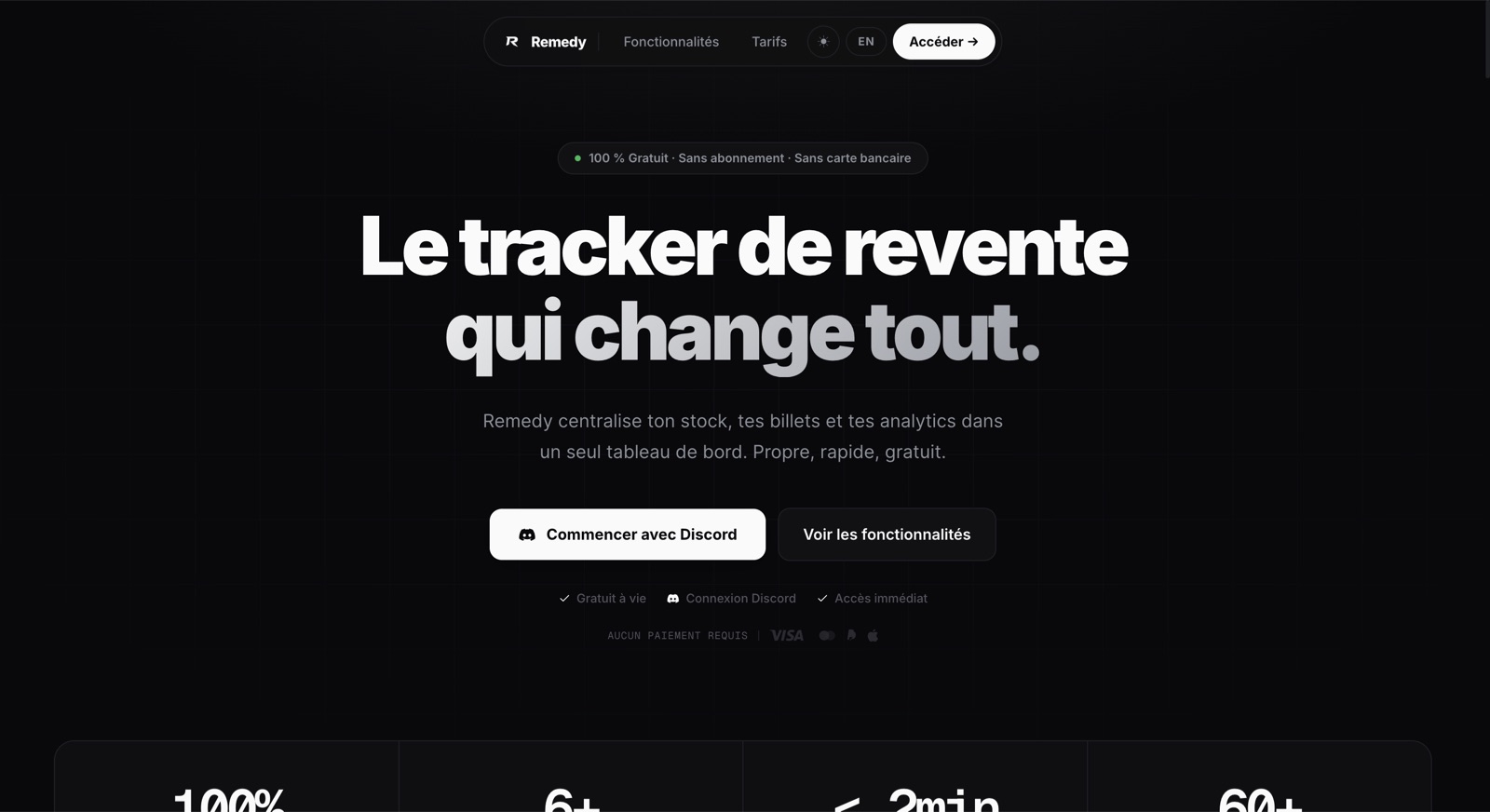 Remedy Stock — application web